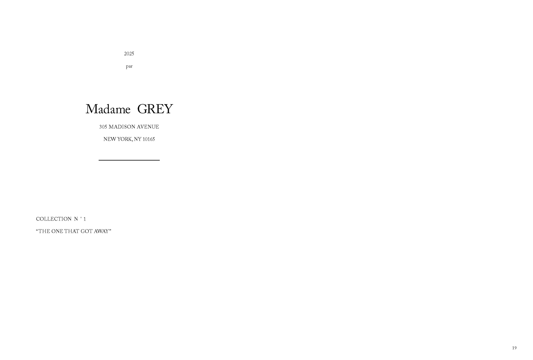 Madame Grey