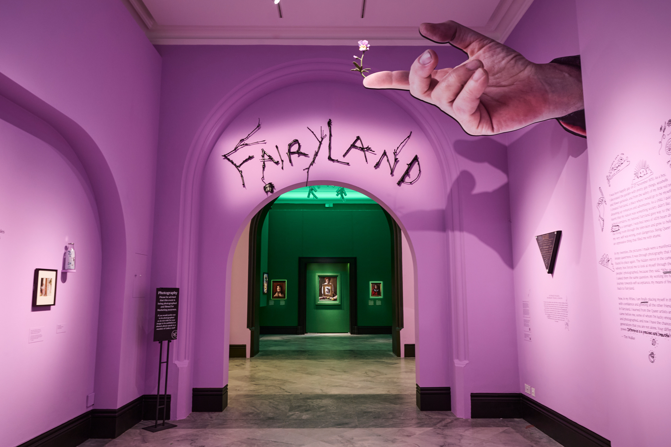 Tim Walker's Fairyland: Love and Legends at National Portrait Gallery, Exhibition Design by Shona Heath