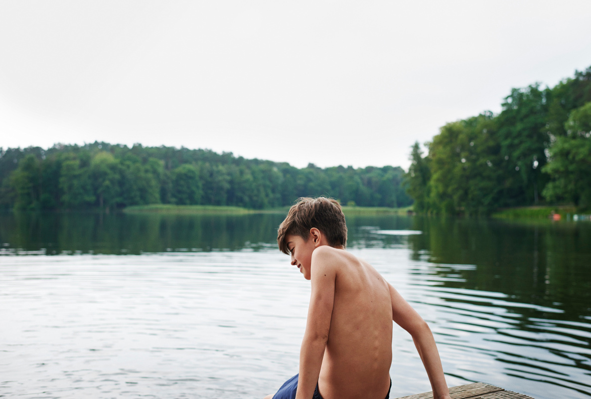 Laura Simon and her sons